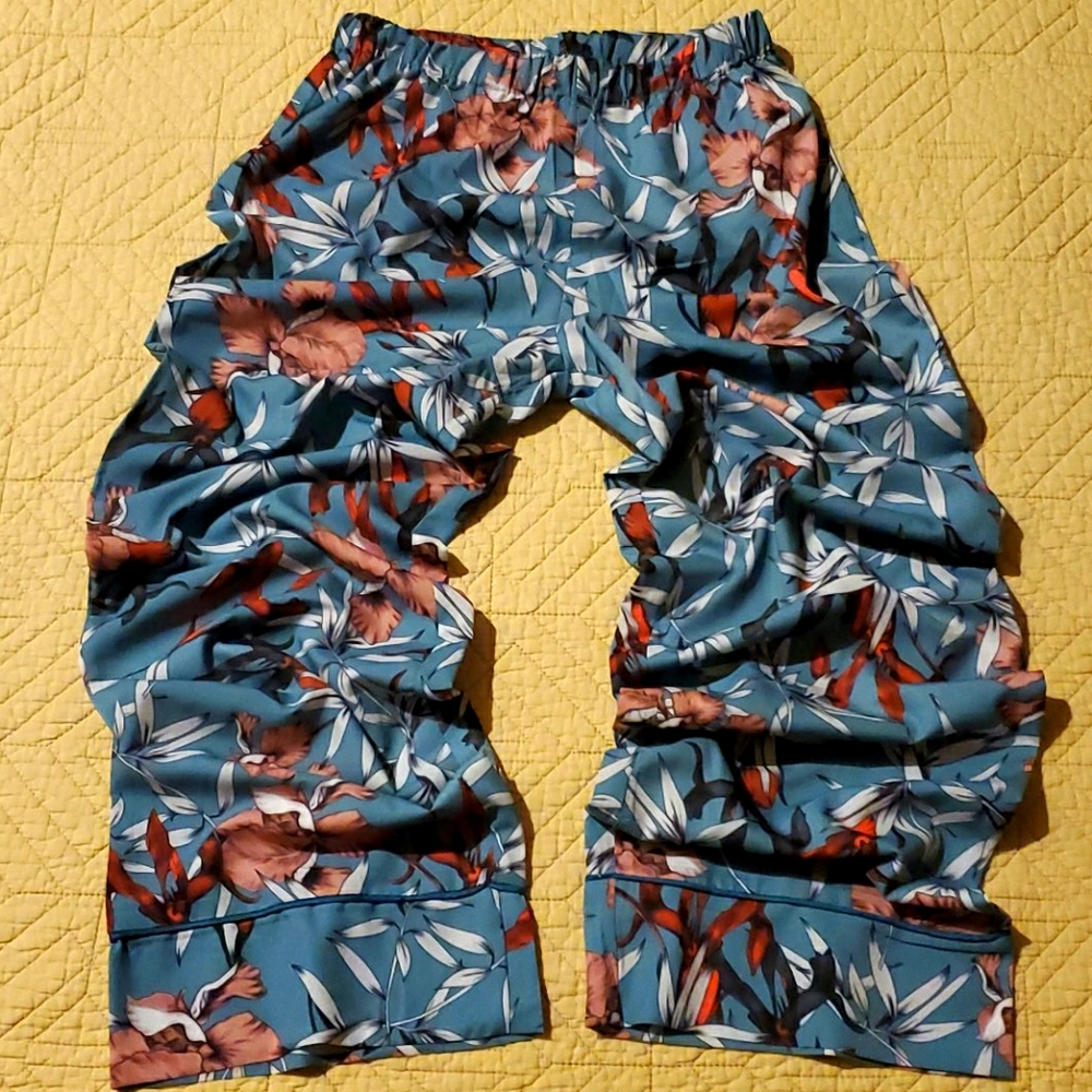 Silky Pajama Pants Asian Inspired Elastic Waist❣💯